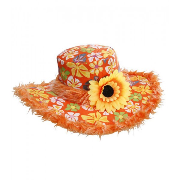 Sombrero Hippie Girasol Ibiza - Naranja - 2596A