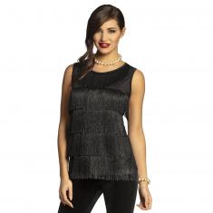 Disfraz de Charleston Top - negro