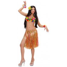 Falda Hawaiana - Hula - Multicolor