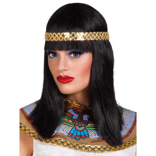 Peluca Cleopatra Con Diadema - Mujer - 85798