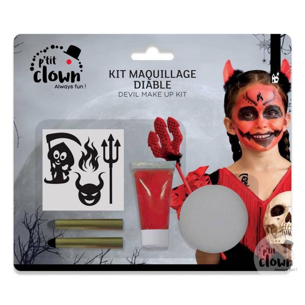 Kit de maquillaje con pegatinas - Diablo - RDLF-23602