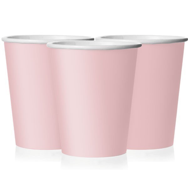 Tazas rosa palo x8 - 58015-109