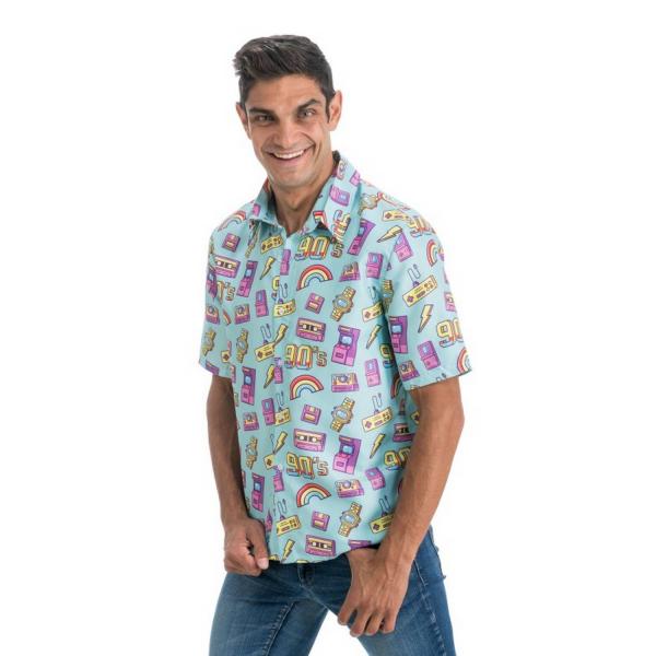 Camisa Año 90 Azul - Hombre - Parent-C4651