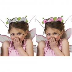 Diadema de flores infantil