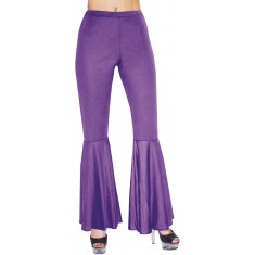 Pantalón Pata de Elefante - Hippie / Disco - Morado - Mujer