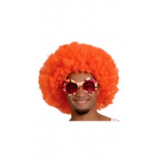 Peluca afro naranja extra grande