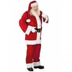 Disfraz de Papá Noel de terciopelo de lujo - Hombre