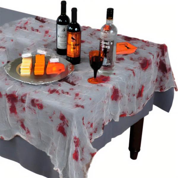 Mantel manchado de sangre Bloddlust 213 x 152 cm - 94030