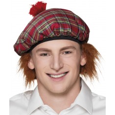 Boina y peluca escocesa - Hombre