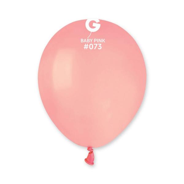 50 globos estándar 13 cm - rosa bebé - 057300GEM
