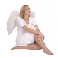 Par de alas de ángel blanco