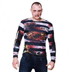 Camiseta fotorrealista prisionero zombie - hombre