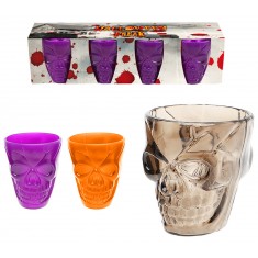 Vaso de tirador - Calavera - Negro x 4