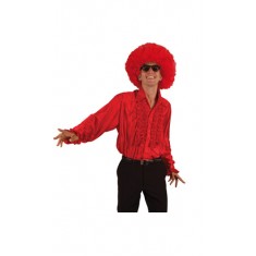 Peluca afro roja extra grande