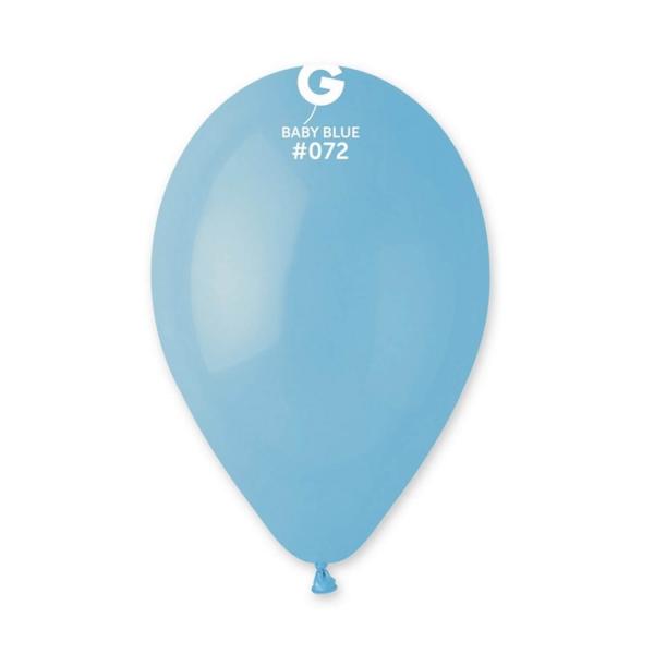 10 globos estándar - 30 cm - azul bebé - 318340GEM