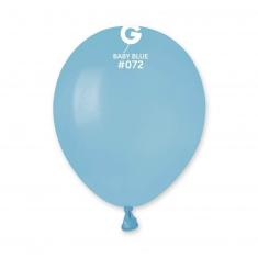 50 globos estándar 13 cm - azul bebé