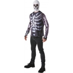 Disfraz de pasamontañas y camiseta Skull Trooper™ de Fortnite™ - Adulto