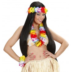 Conjunto de flores hawaianas - Accesorio