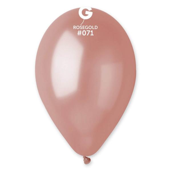 50 Globos Metálicos 30 Cm - Oro rosa - 117103GEM