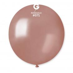 10 Globos Metálicos - 48 Cm - Oro rosa