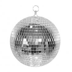 Bola de espejos de discoteca 30 cm - Plata