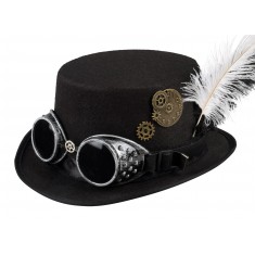 Gorro y Gafas de Aviador - Steampunk