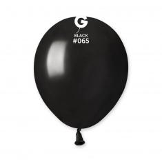 50 Globos Metálicos 13 Cm - Negro