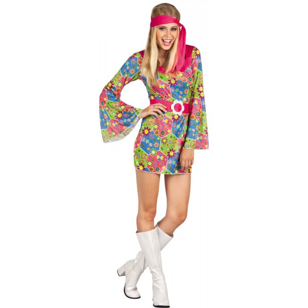 Disfraz de Flores - Mujer Hippie - 83853-Parent