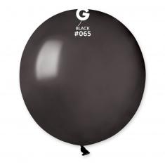 10 Globos Metálicos - 48 Cm - Negro