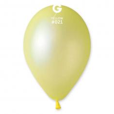 10 globos neón - 30 cm - amarillo
