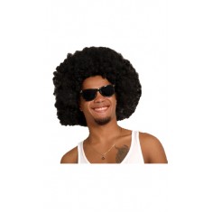 Peluca afro negra extra grande