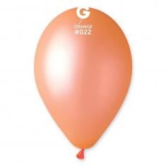 10 globos neón - 30 cm - naranja