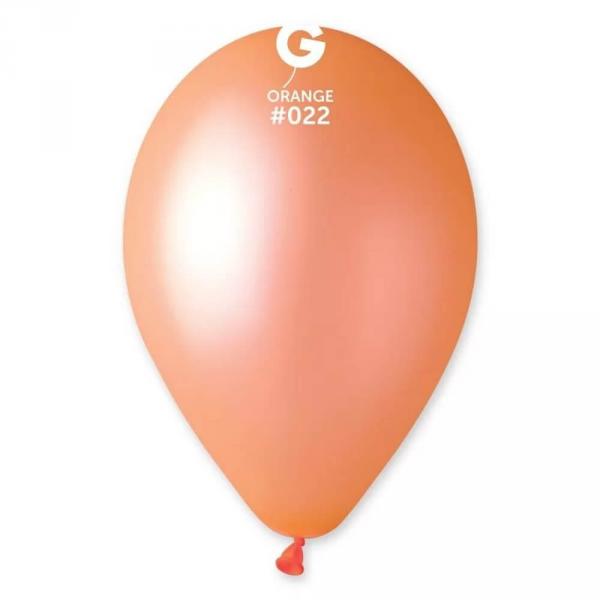 10 globos neón - 30 cm - naranja - 314946GEM