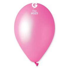 10 globos neón - 30 cm - rosa