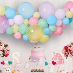  Kit Guirnalda de Globos - Arco Iris Pastel