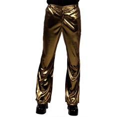 Pantalones Disco Dorados Brillantes - Hombre