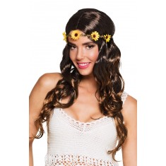 Peluca Hippie Joy con Diadema - Mujer