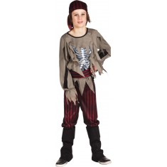 Disfraz de Corsario - Esqueleto - Niño