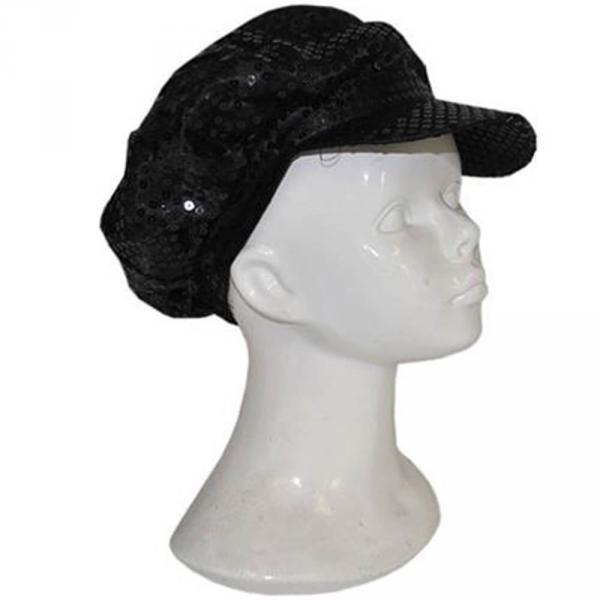 Gorra Disco Glitter - Negro - Adulto - 63413NO