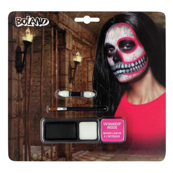  Kit de maquillaje: calavera UV - RDLF-45114