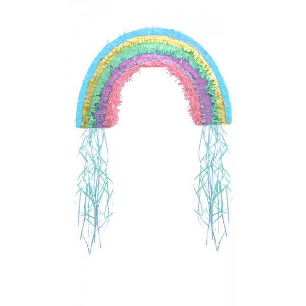  Decoración de piñata de arcoíris y nubes - 9904316