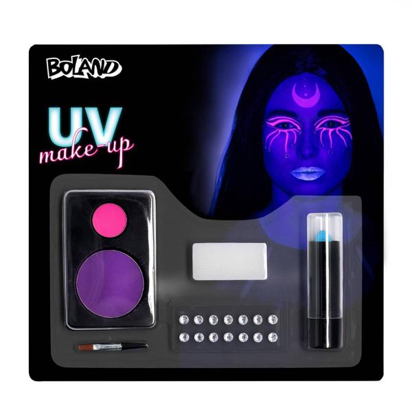  Kit de maquillaje: Bruja brillante UV - RDLF-45118