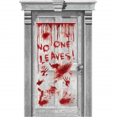 Nadie sale de la decoración de la puerta - Halloween
