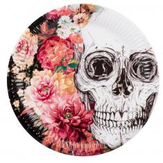 Platos de papel - Día de Muertos x10