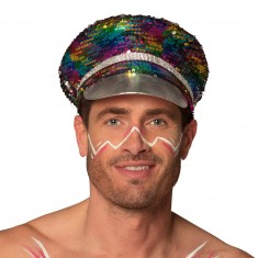 Gorra Rainbow Glitter para adulto - Rainbow Blast