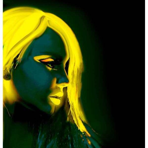 Tubo de maquillaje de agua - Fosforescente: Amarillo fluorescente - 09971