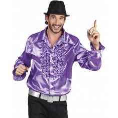 Camisa Disco Morada - Adulto