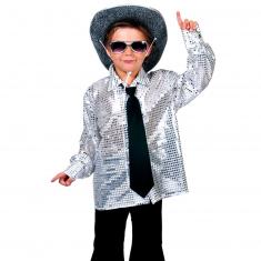 Camisa Disco Infantil - Plata