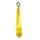 Miniature Corbata de satén amarilla