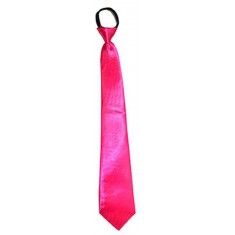 Corbata de raso rosa